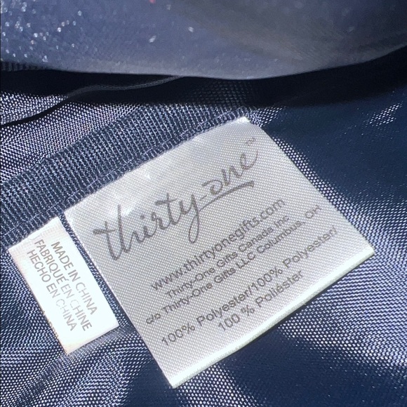 Thirty-One Navy and White Crossbody Bag - Picture 2 of 6